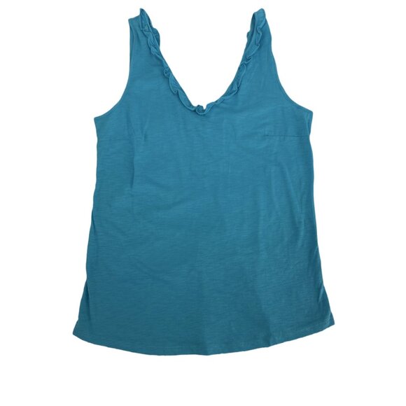 NWOT Lilly Pulitzer Gigi Ruffle Tank Top Lunar Blue Size Small - Picture 3 of 9